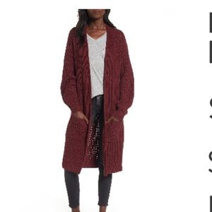 BP Shaped Sleeve Longline Cardigan